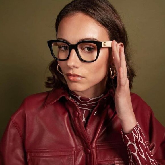 FINAL PRICE NEW GUCCI GG0958O 005 BLACK AND WHITE EYEGLASSES - Picture 3 of 10